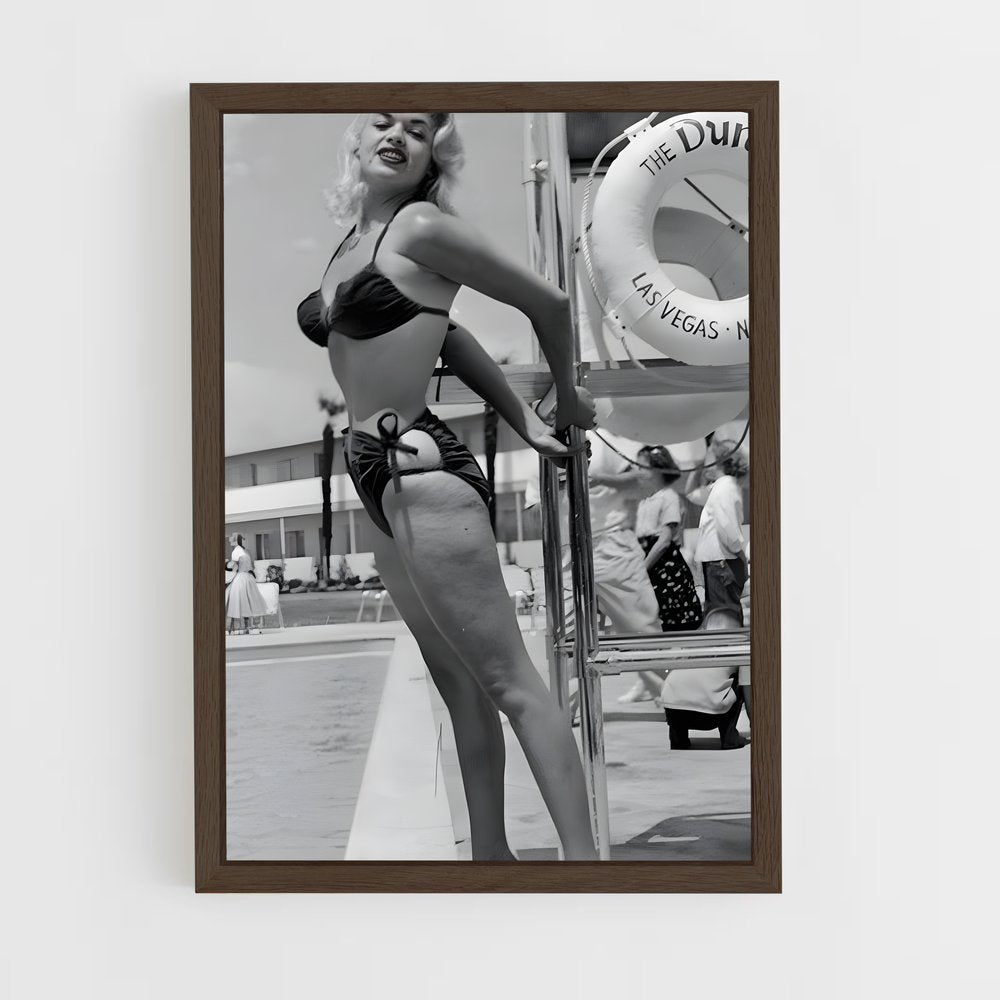 ap-jayne mansfield-1 cadre Bois foncé