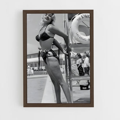 ap-jayne mansfield-1 cadre Bois foncé