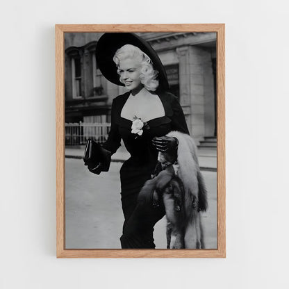 ap-jayne mansfield-3 cadre Bois clair
