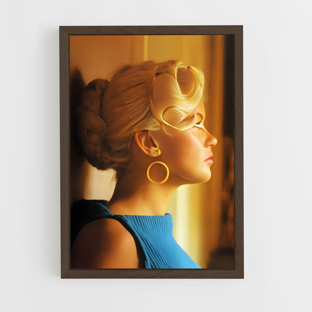 ap-jayne mansfield-7 cadre Bois foncé