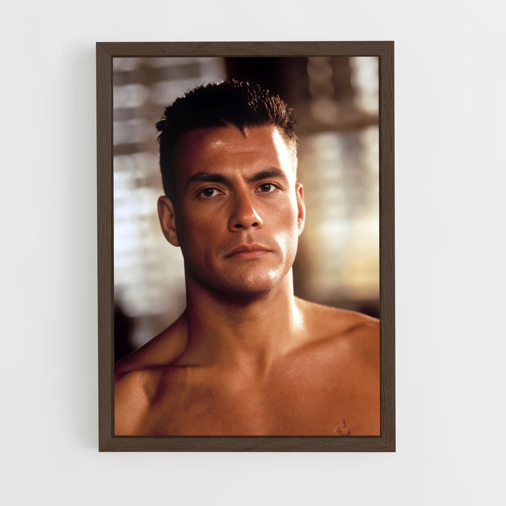 ap-jean-claude van damme-6 cadre Bois foncé