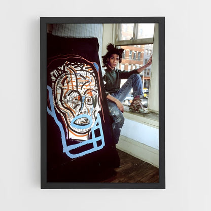 ap-jean-michel basquiat-4 cadre Noir