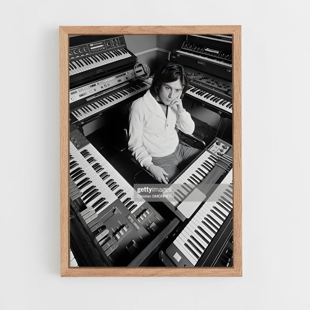 ap-jean-michel jarre-1 cadre Bois clair