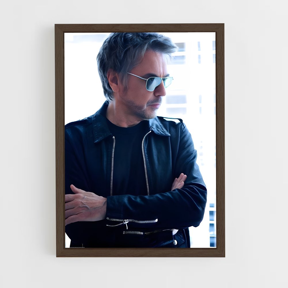 ap-jean-michel jarre-4 cadre Bois foncé