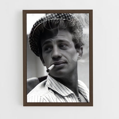 ap-jean-paul belmondo-1 cadre Bois foncé