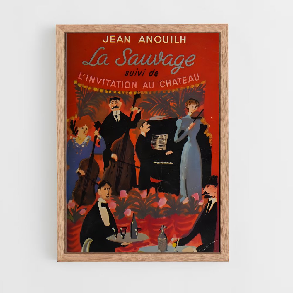 ap-jean anouilh-2 cadre Bois clair
