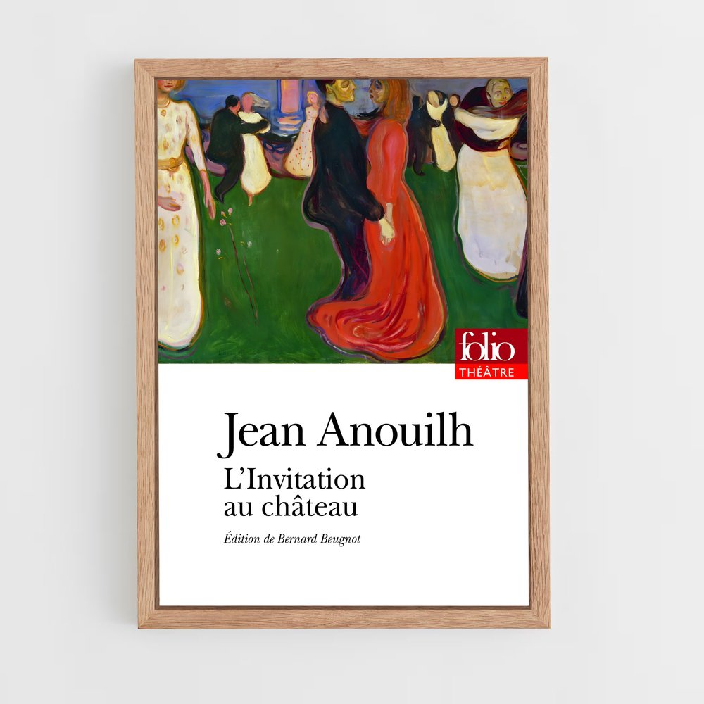 ap-jean anouilh-3 cadre Bois clair