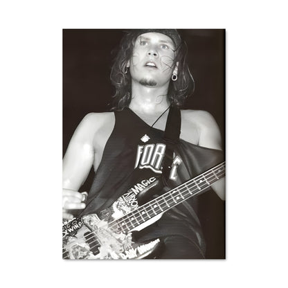 Poster Bassist in Action