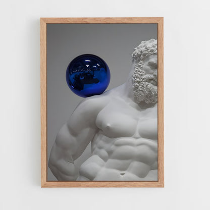 ap-jeff koons-2 cadre Bois clair