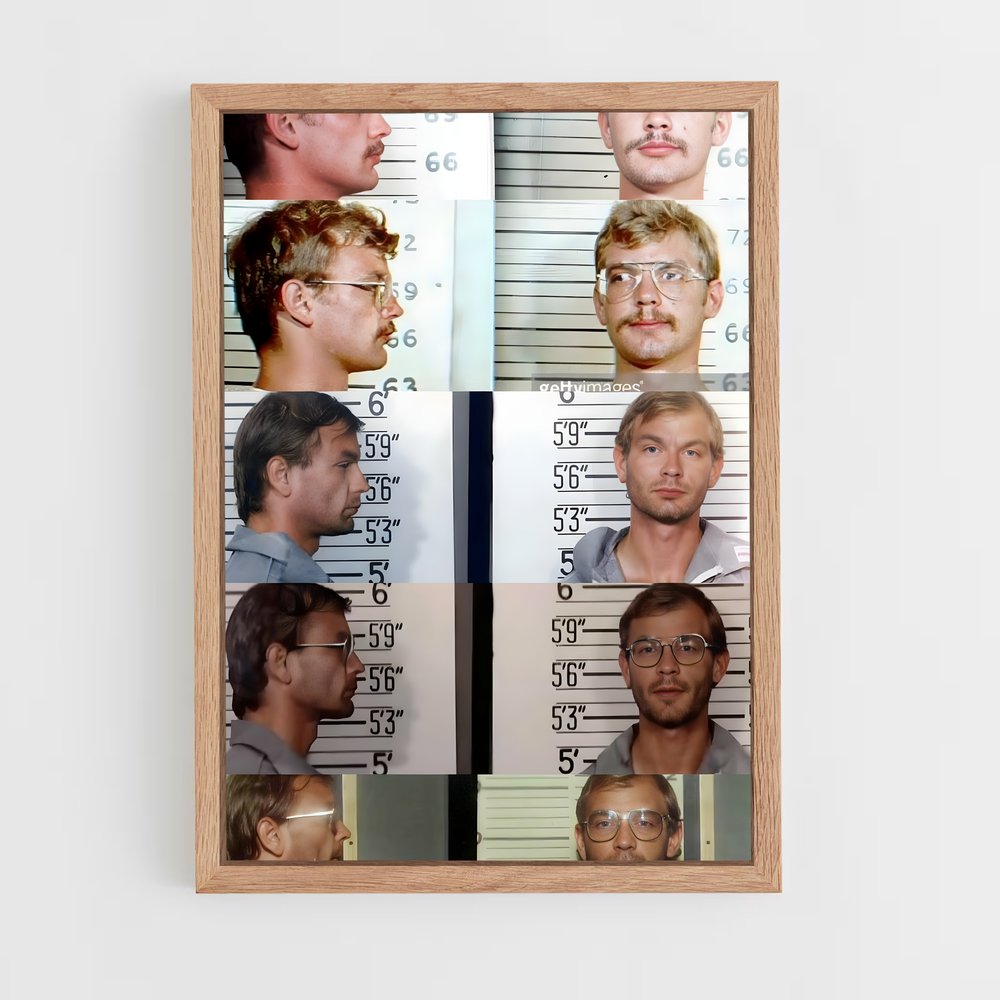 ap-jeffrey dahmer-2 cadre Bois clair