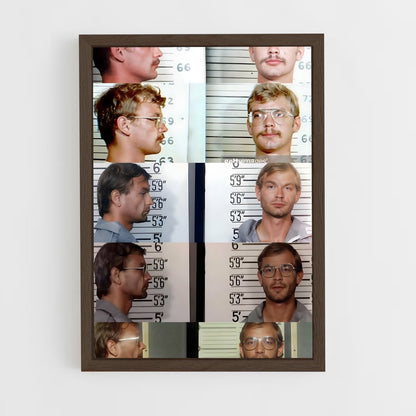 ap-jeffrey dahmer-2 cadre Bois foncé