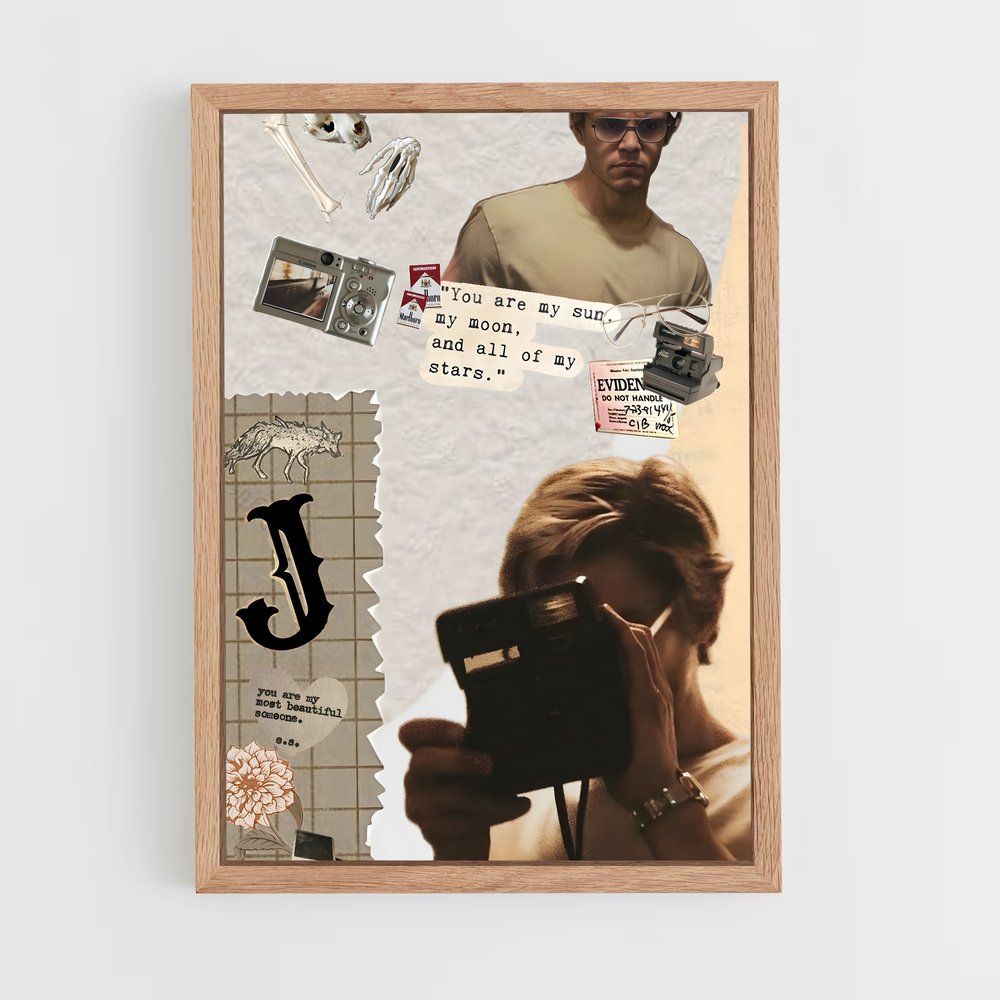 ap-jeffrey dahmer-3 cadre Bois clair
