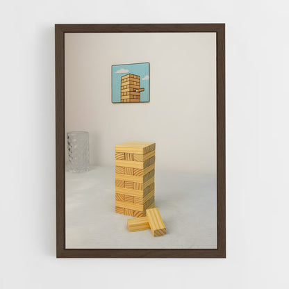 ap-jenga-5 cadre Bois foncé