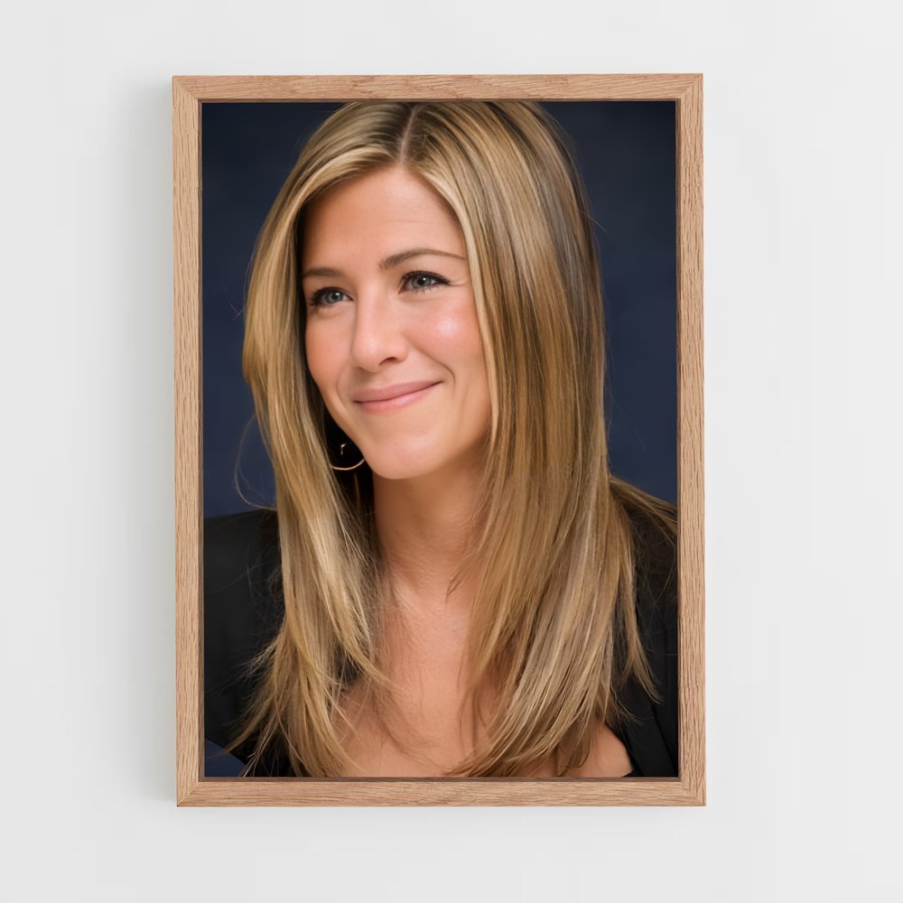ap-jennifer aniston-1 cadre Bois clair
