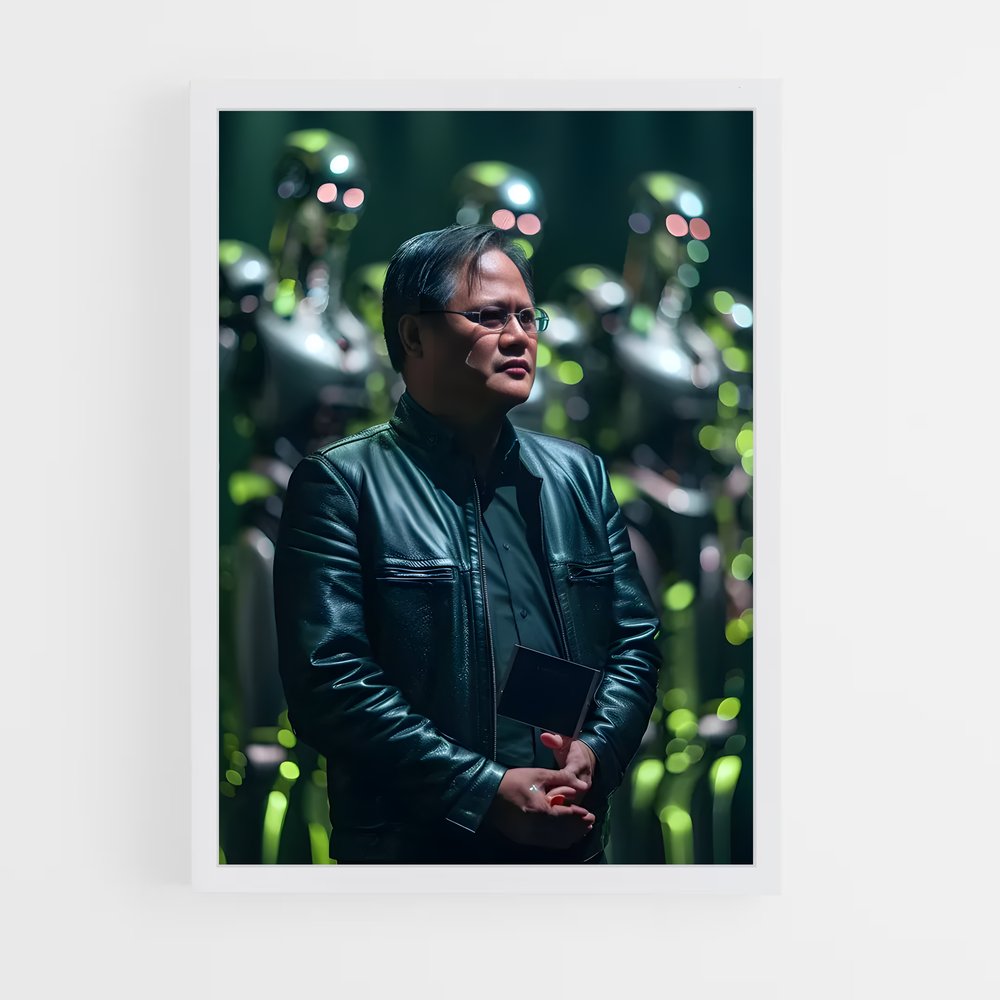 ap-jensen huang-1 cadre Blanc