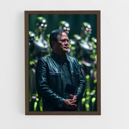 ap-jensen huang-1 cadre Bois foncé