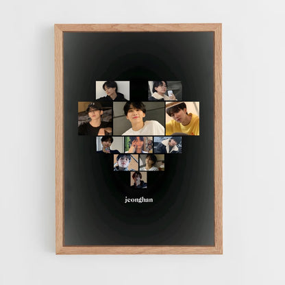 ap-jeonghan-10 cadre Bois clair