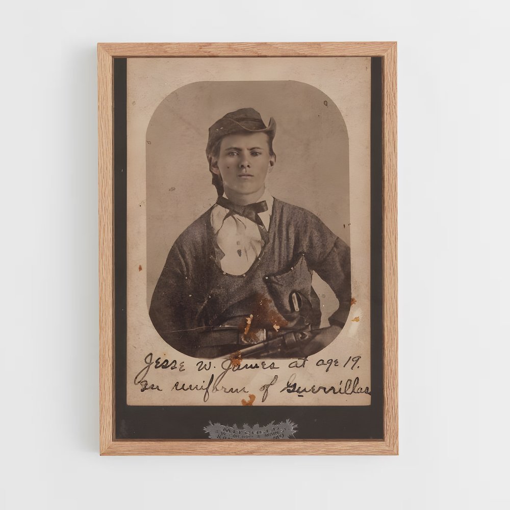 ap-jesse james-1 cadre Bois clair
