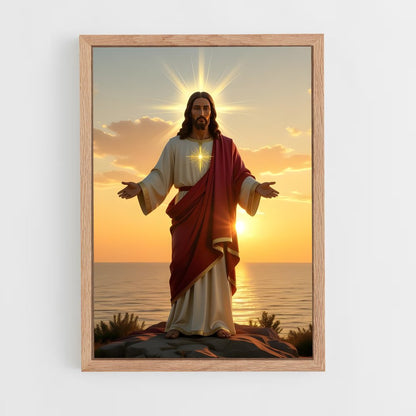 ap-jesus christ-12 cadre Bois clair