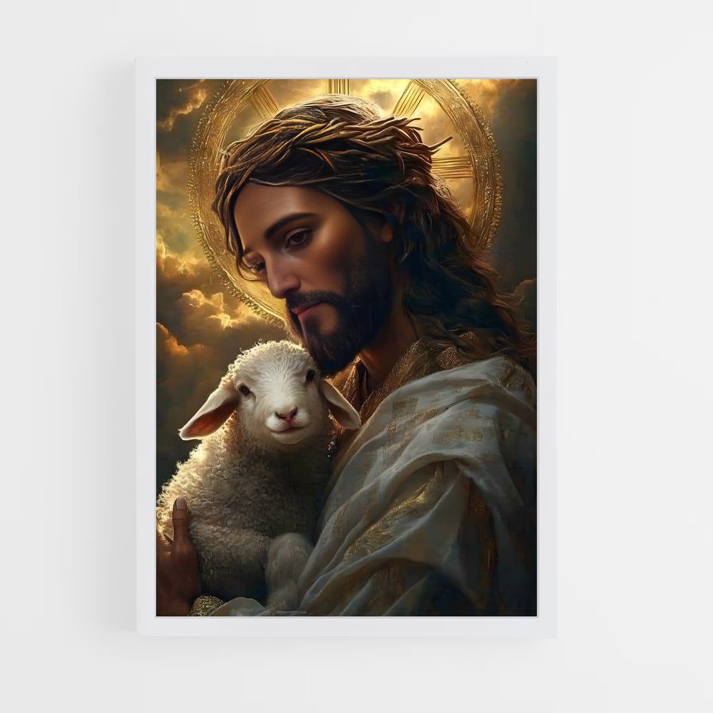 ap-jesus christ-17 cadre Blanc
