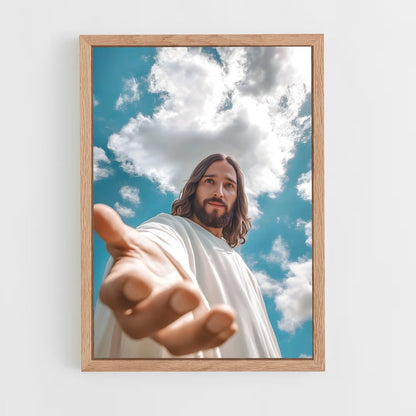 ap-jesus christ-5 cadre Bois clair