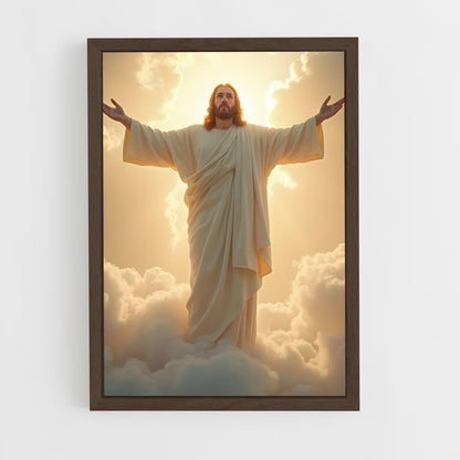 ap-jesus christ-8 cadre Bois foncé