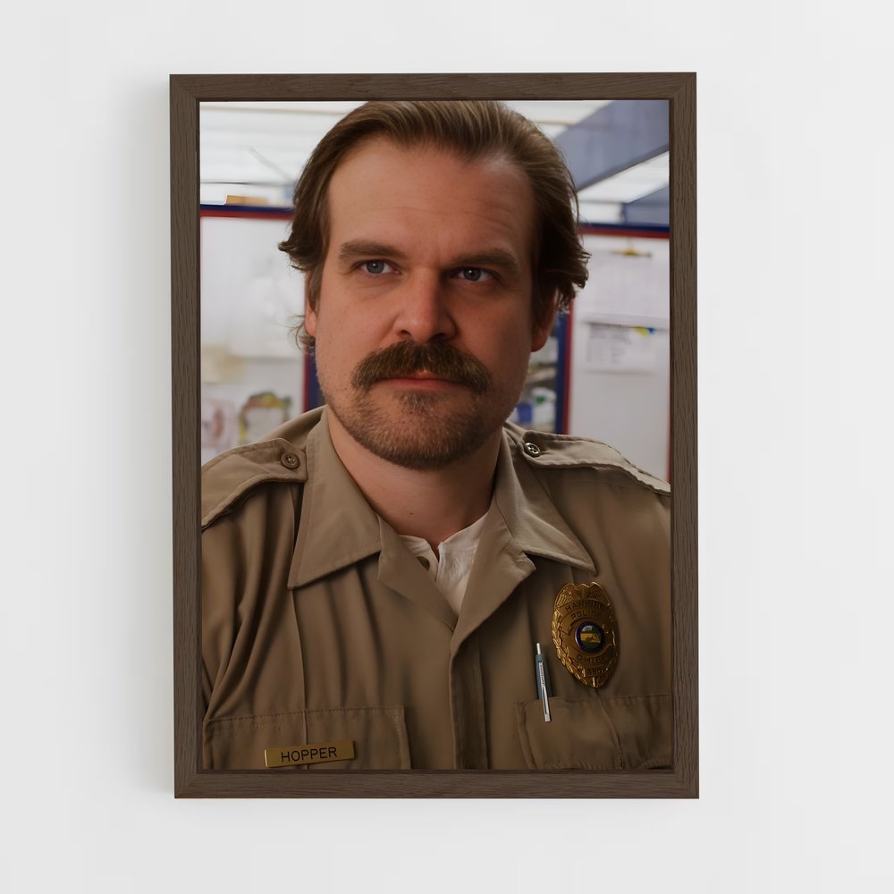 ap-jim hopper-2 cadre Bois foncé