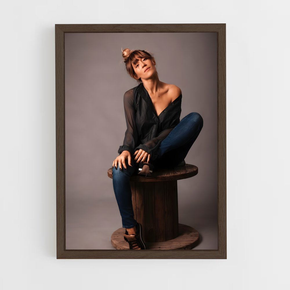 ap-jimena baron-1 cadre Bois foncé