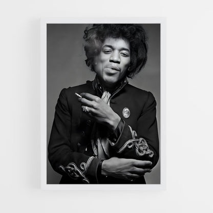 ap-jimi hendrix-2 cadre Blanc