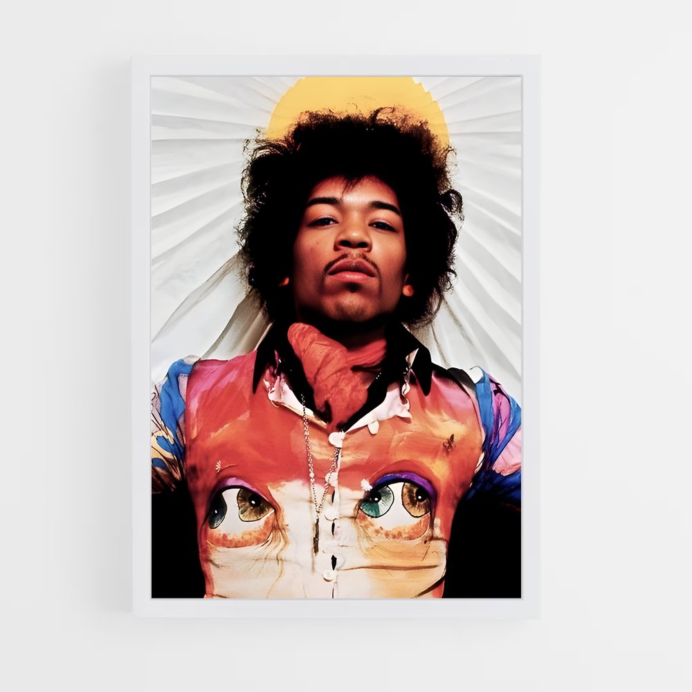 ap-jimi hendrix-3 cadre Blanc
