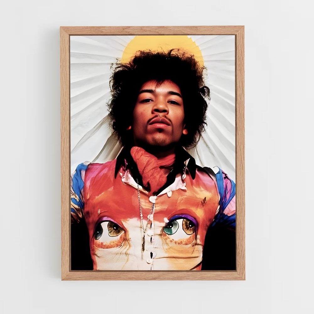 ap-jimi hendrix-3 cadre Bois clair