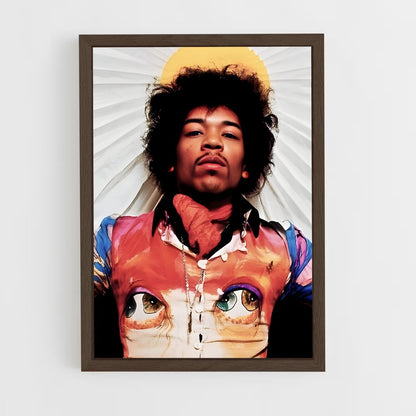 ap-jimi hendrix-3 cadre Bois foncé