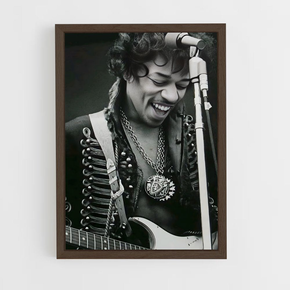 ap-jimi hendrix-6 cadre Bois foncé