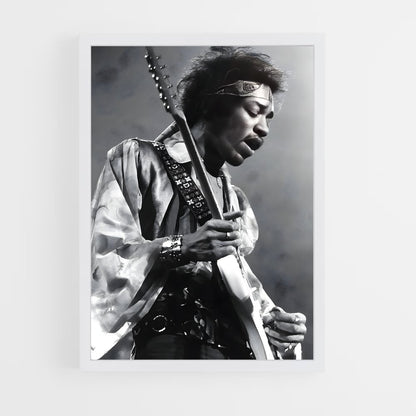 ap-jimi hendrix-7 cadre Blanc