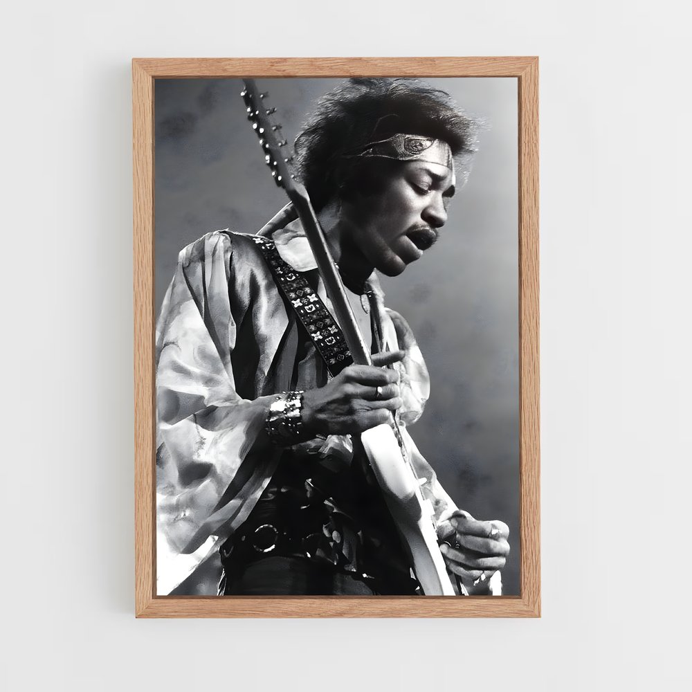 ap-jimi hendrix-7 cadre Bois clair