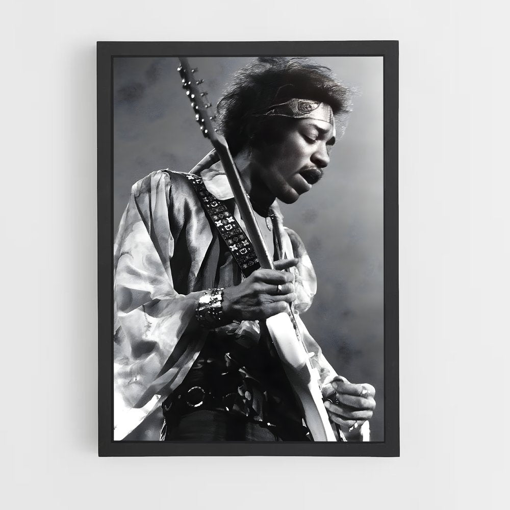 ap-jimi hendrix-7 cadre Noir