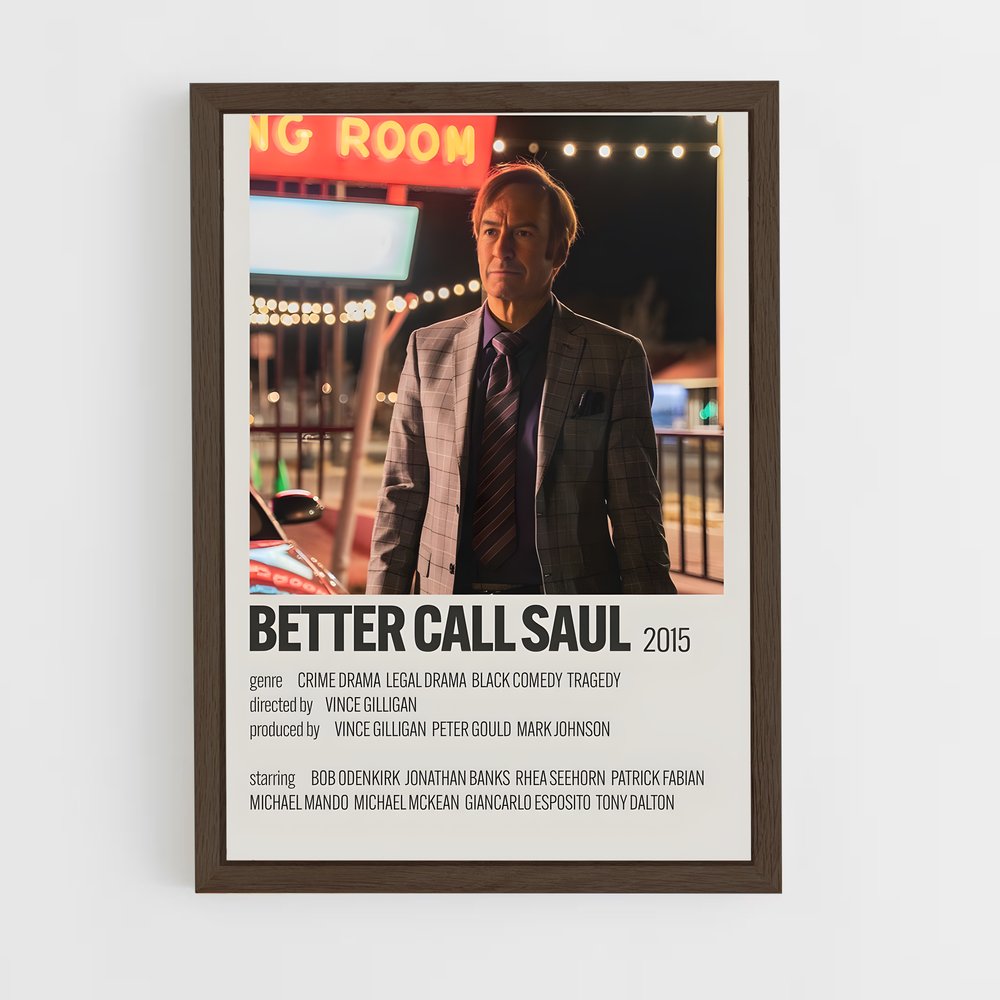 ap-jimmy mcgill saul goodman-3 cadre Bois foncé