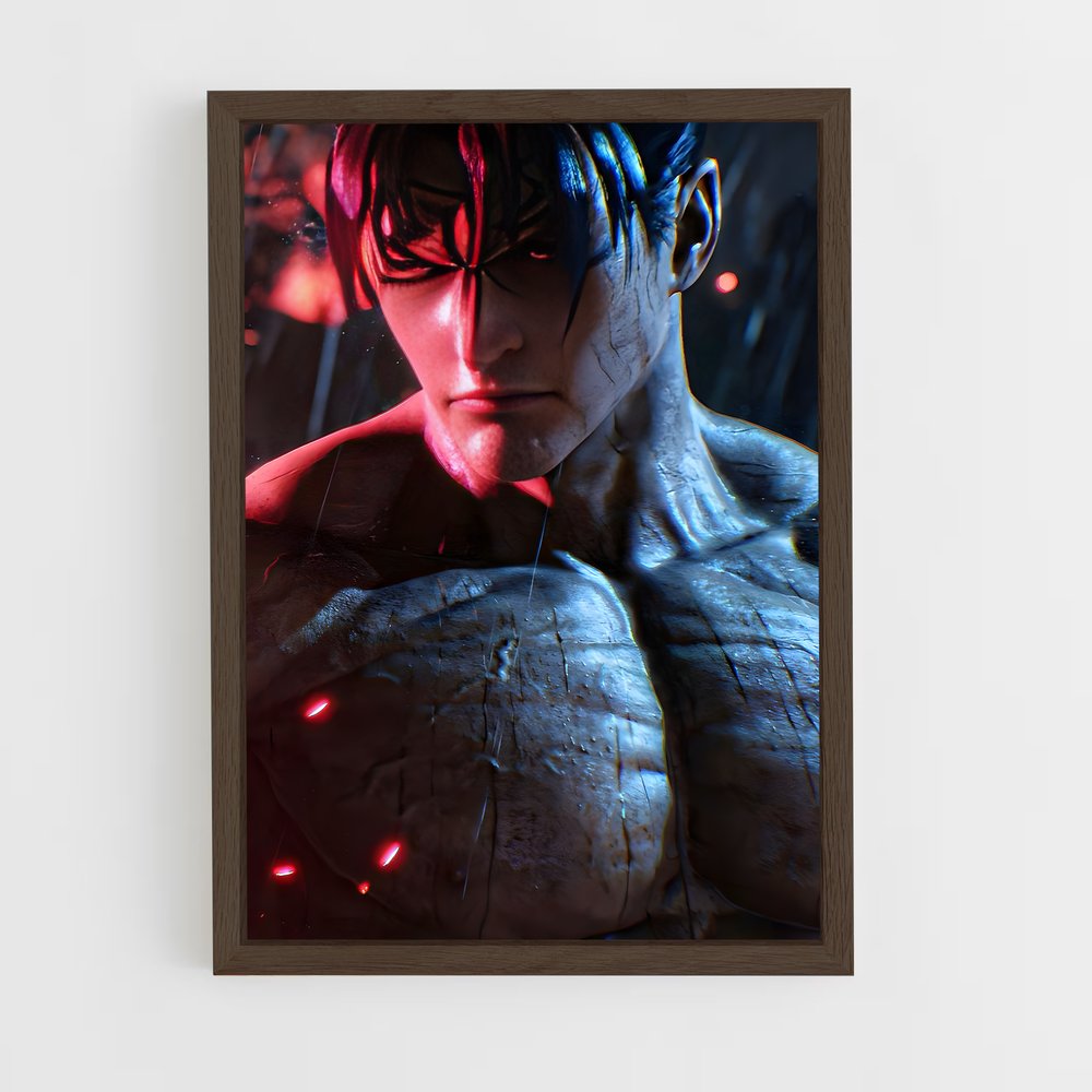 ap-jin kazama-1 cadre Bois foncé