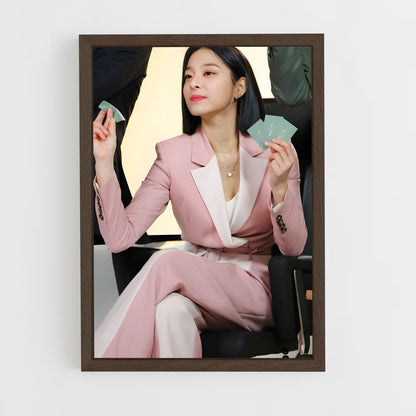 ap-jin young seo-2 cadre Bois foncé