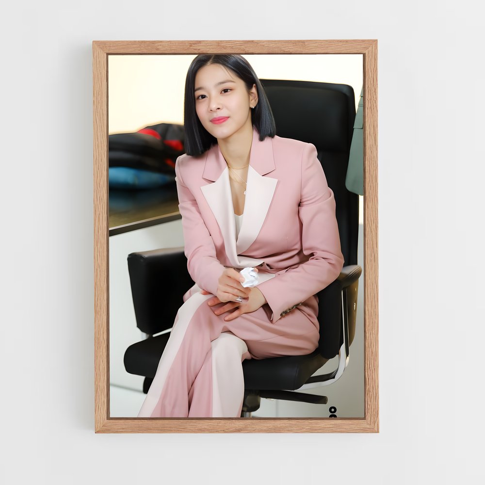 ap-jin young seo-4 cadre Bois clair