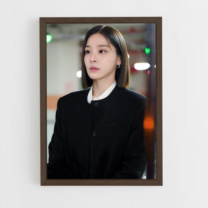 ap-jin young seo-6 cadre Bois foncé