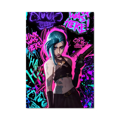 Poster Jinx en Graffiti