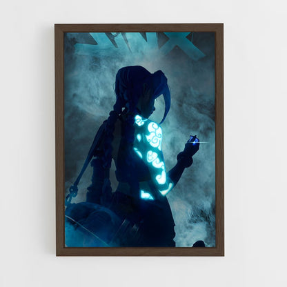ap-jinx arcane-8 cadre Bois foncé