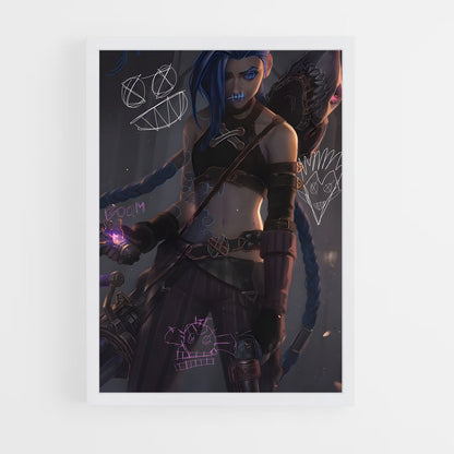 ap-jinx lol-9 cadre Blanc