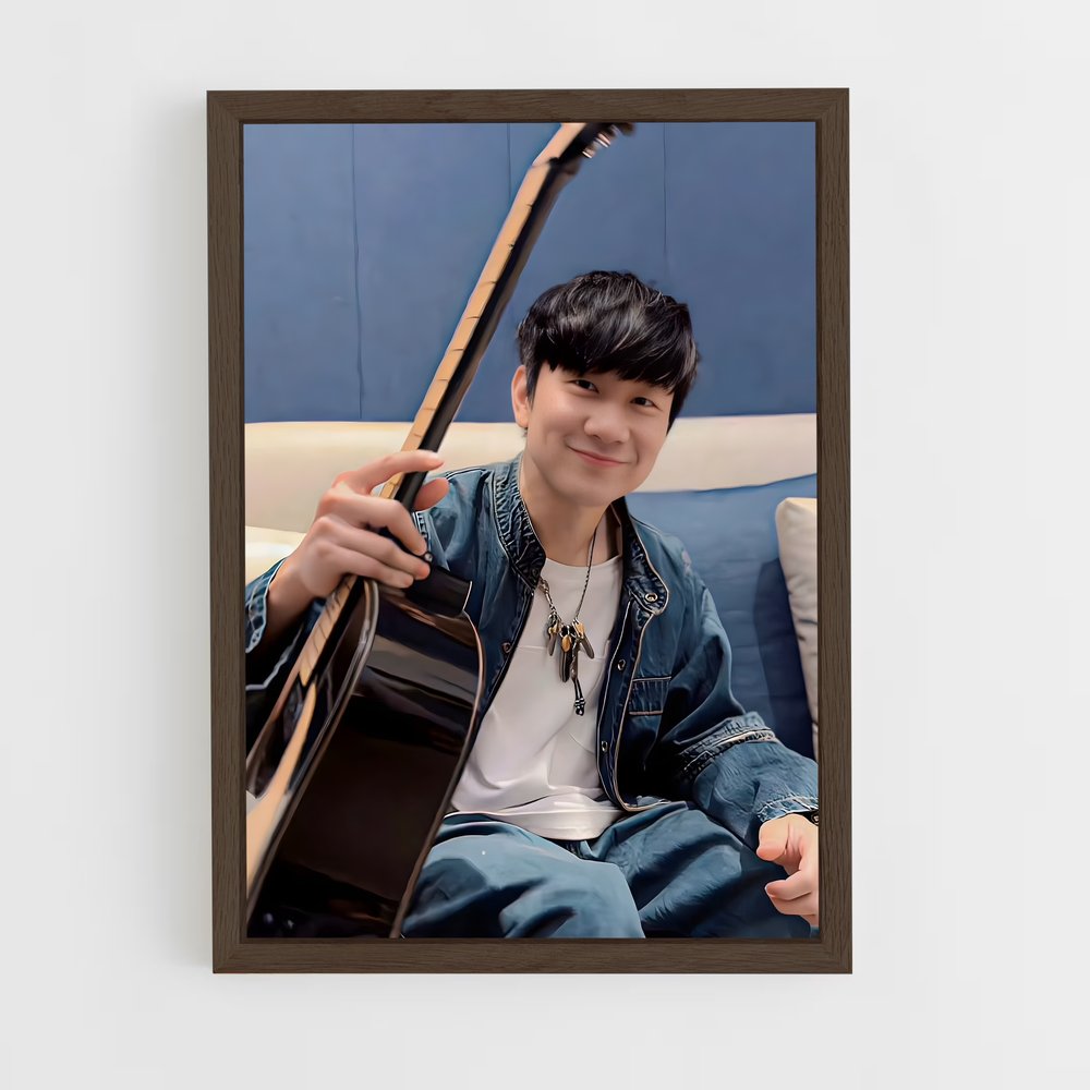 ap-jj lin-15 cadre Bois foncé