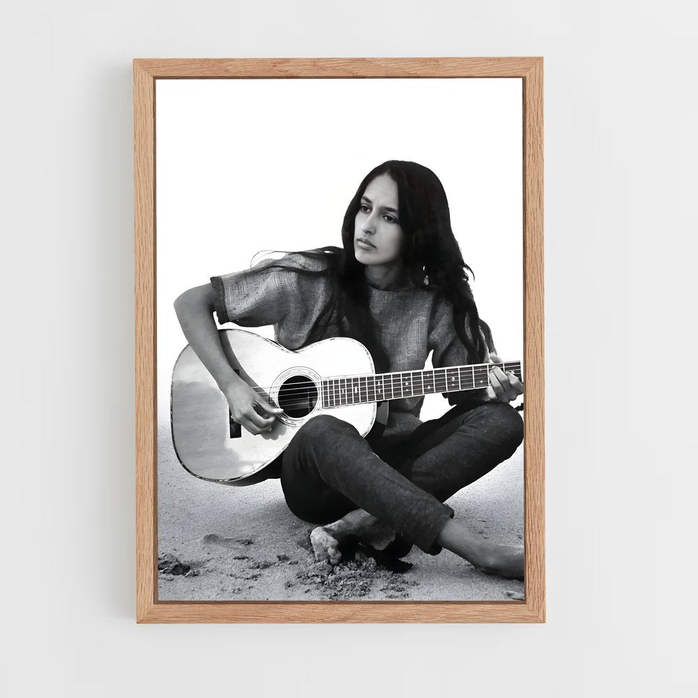 ap-joan baez-1 cadre Bois clair