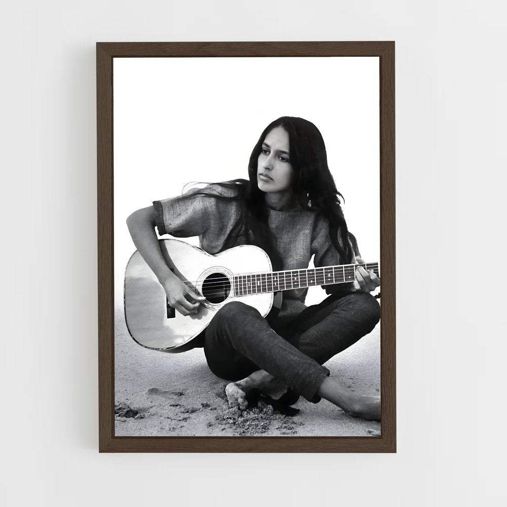 ap-joan baez-1 cadre Bois foncé