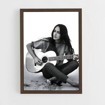 ap-joan baez-1 cadre Bois foncé