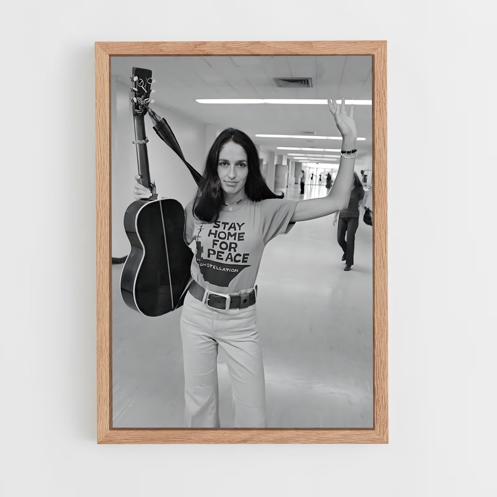 ap-joan baez-3 cadre Bois clair