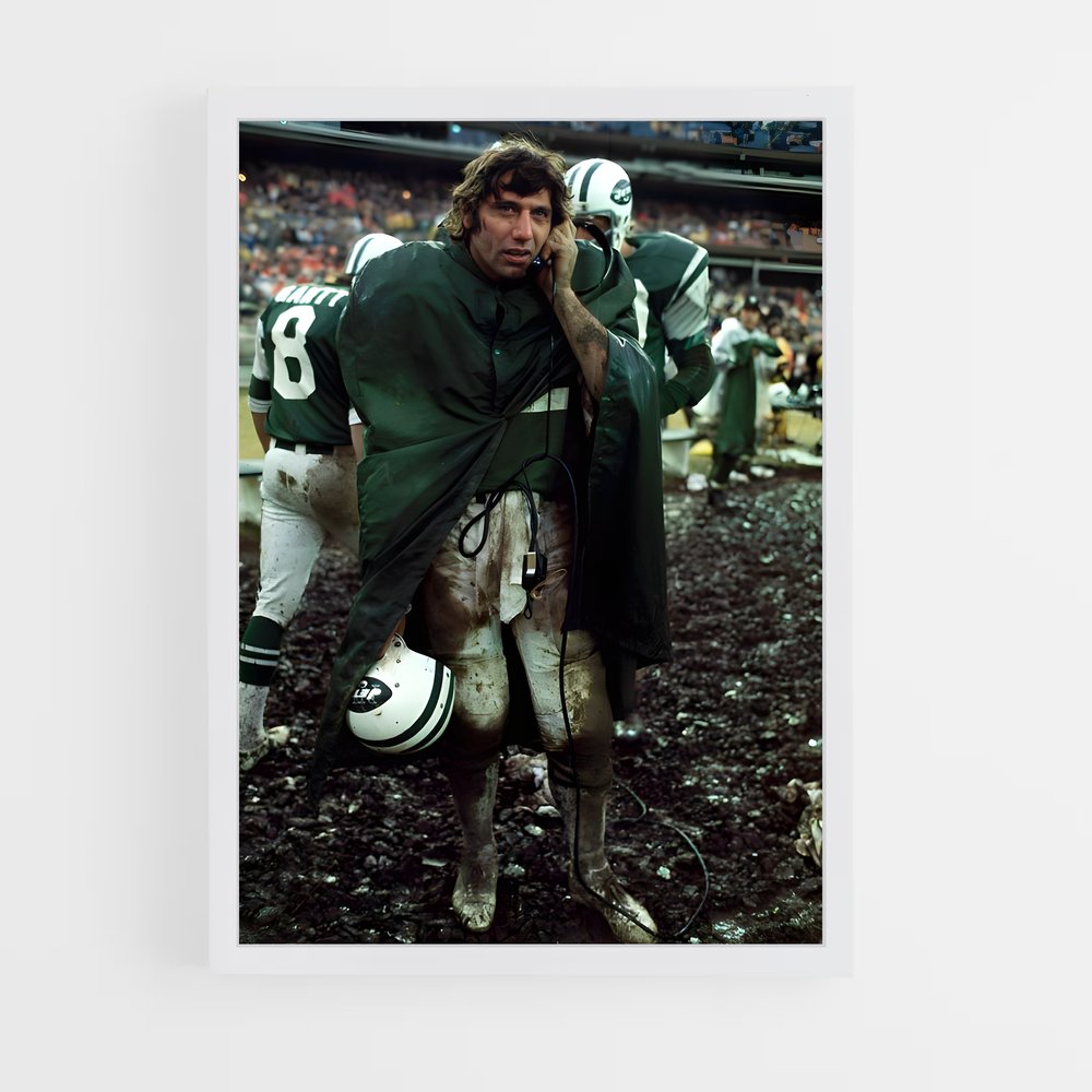 ap-joe namath-2 cadre Blanc